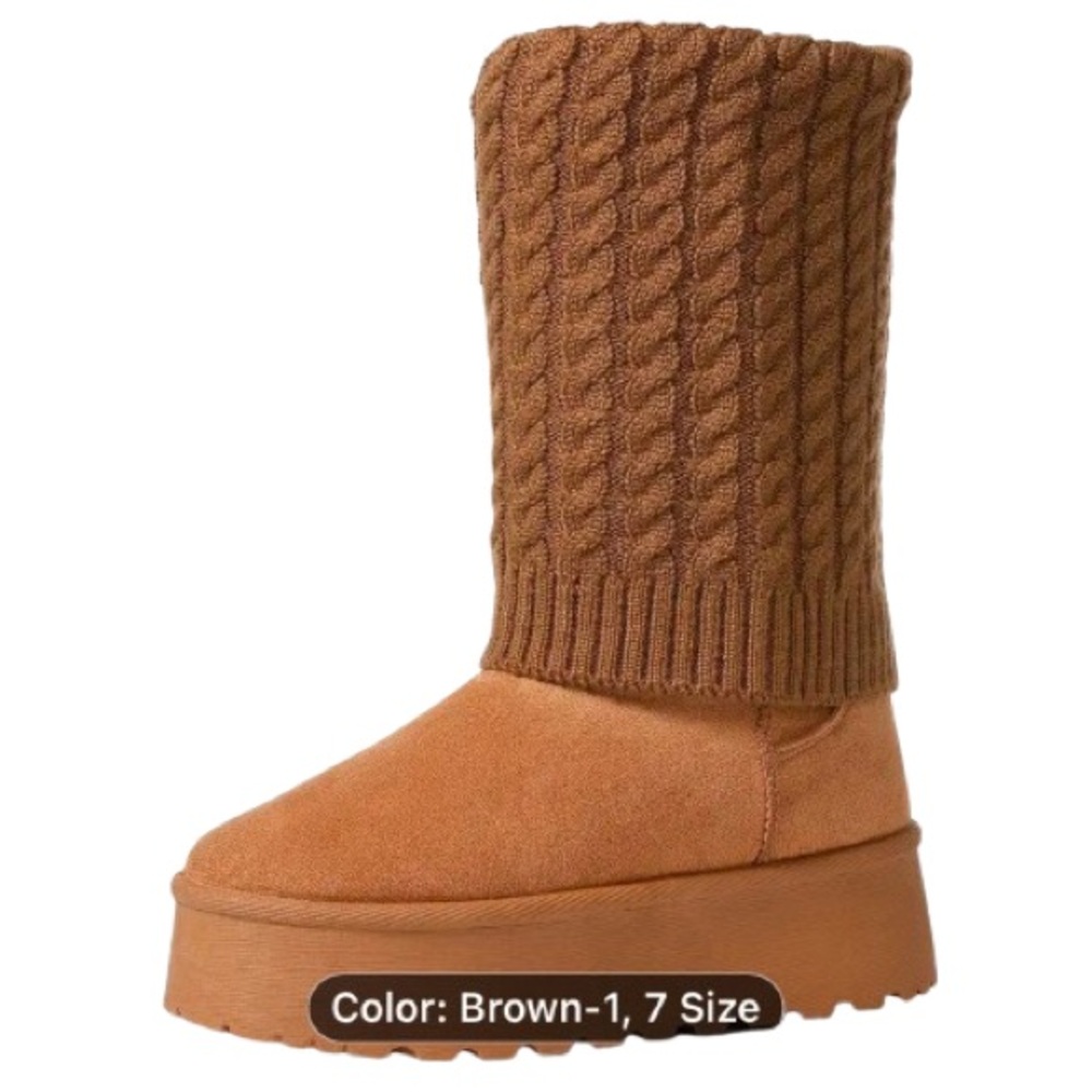 Casual suede warm snow boots